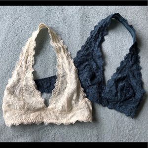 Free People Galloom Lace Halter Top